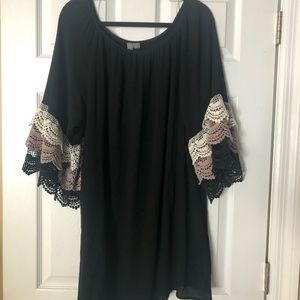 Flowy black dress